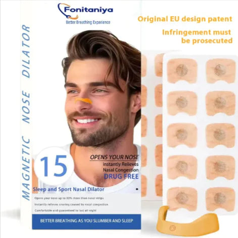 Magnetic Nasal Dilator for Snoring Relief, Better Sleep & Sports Breathing – Natural Nasal Expander for Improved Airflow & Easy Breathing