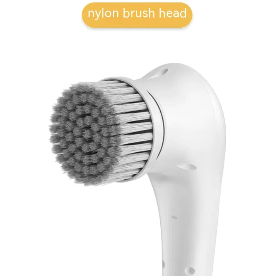 Electric Handheld Scrubber with 5 Brush Heads