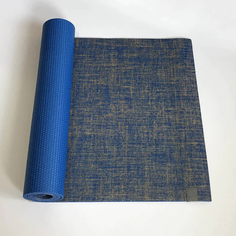 Premium Natural Rubber Yoga Mat - 5mm Eco-Friendly Non-Slip Exercise Mat for Yoga &amp; Pilates