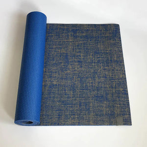 Premium Natural Rubber Yoga Mat - 5mm Eco-Friendly Non-Slip Exercise Mat for Yoga &amp; Pilates