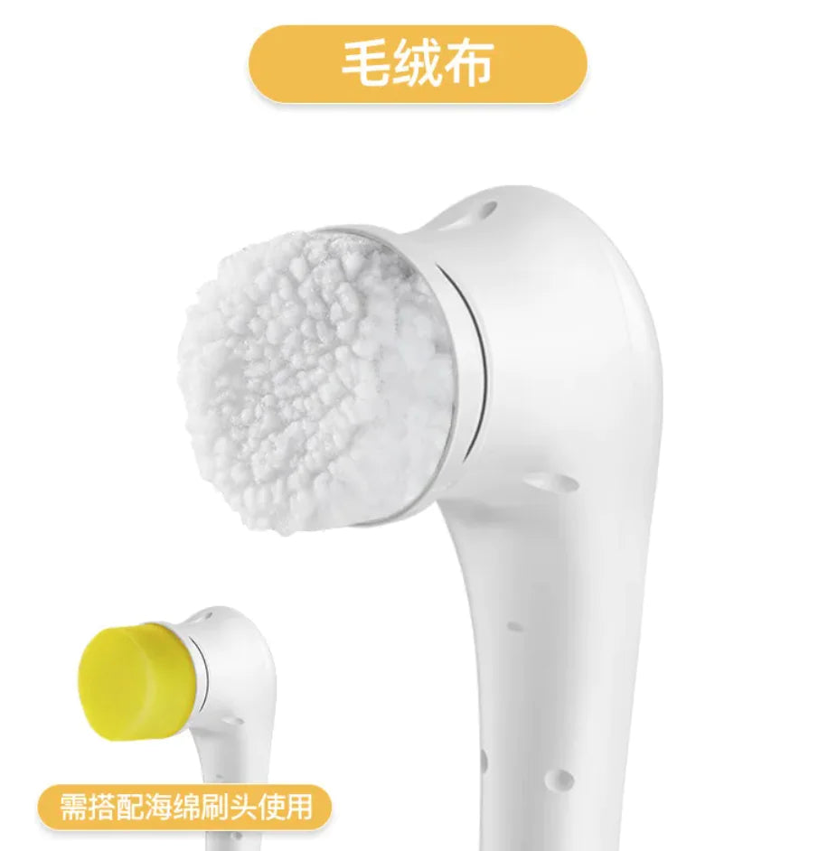 Electric Handheld Scrubber with 5 Brush Heads