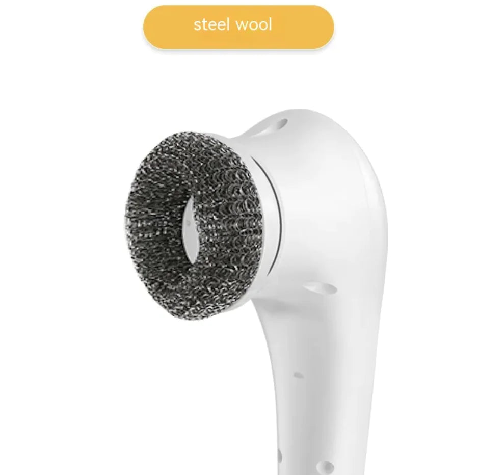 Electric Handheld Scrubber with 5 Brush Heads